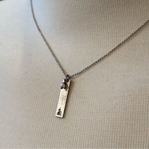 Sterling Silver 16” Tiny Pendant and Pearl Handmade Necklace.